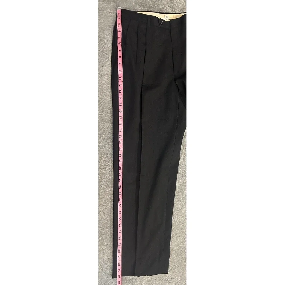 Albert Nipon Double Breasted Suit Charcoal 2 Piece Set. Golden twist, 100% wool.